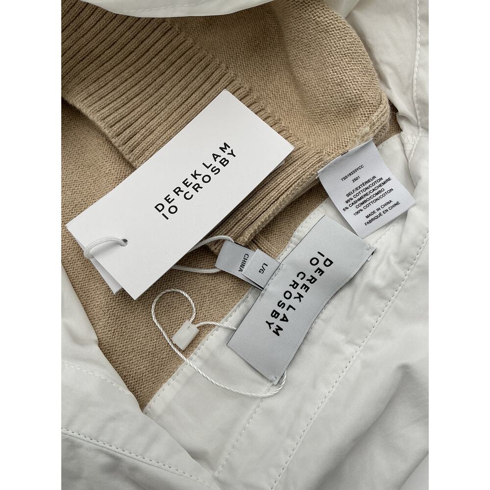 Derek Lam Mixed Media Tan Rida Sweater Size L - Picture 4 of 4